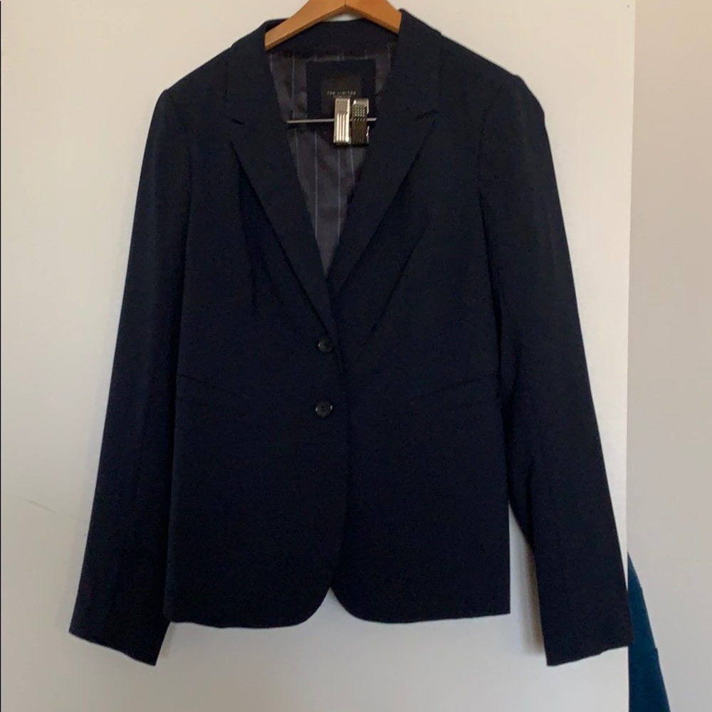 Navy Work Jacket two button The Limited size 8